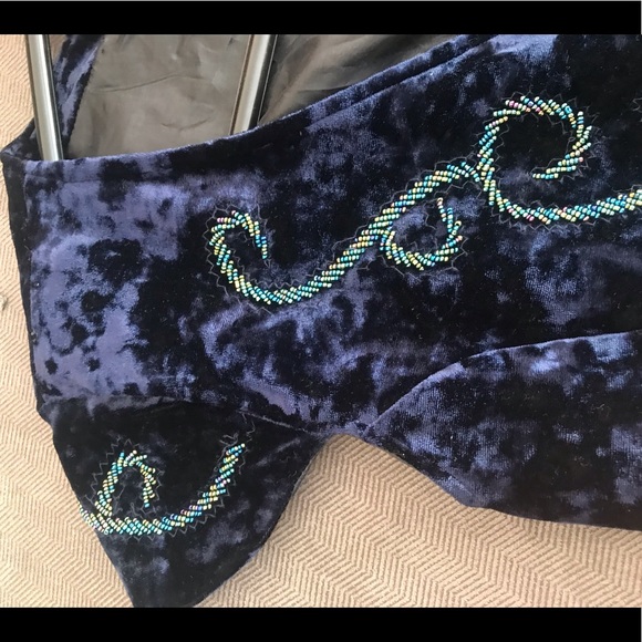 Long beautiful handmade vest velour size 4-6 - Picture 5 of 8